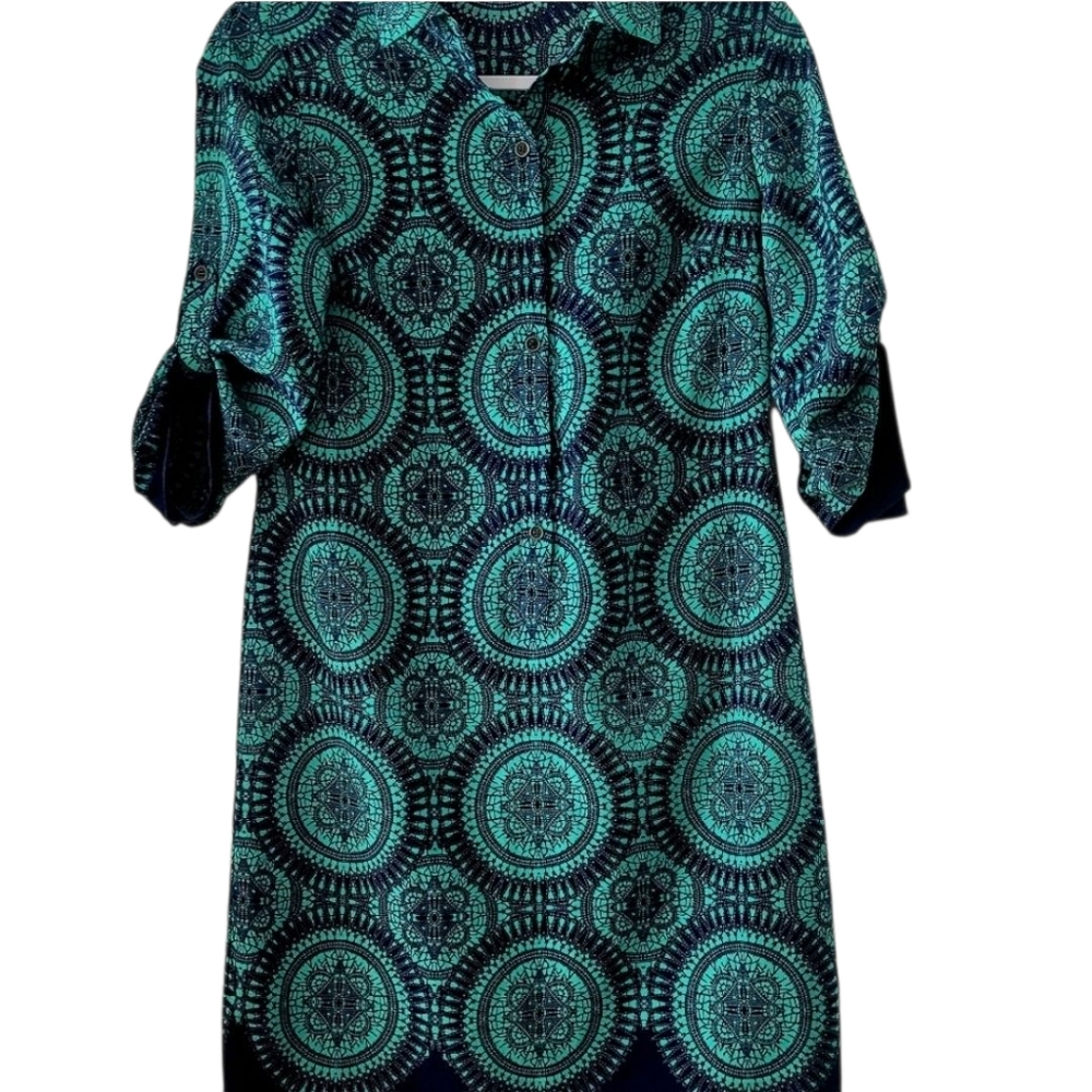 This stunning tunic dress from The Limited is perfect for any occasion. The teal